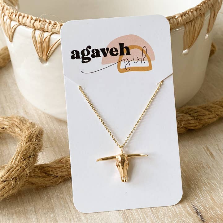 Agaveh girl - Wholesale Pendant/Charm Necklace - Longhorn Necklace