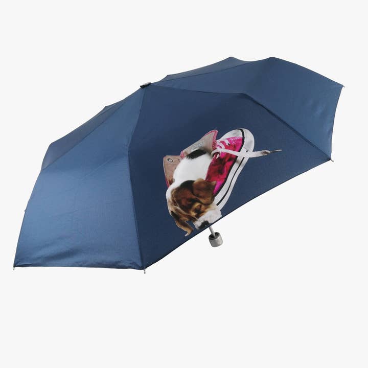 Women's folding umbrella "CUCCIOLI" | Kittens print for wholesale by Linea Emme Collezioni