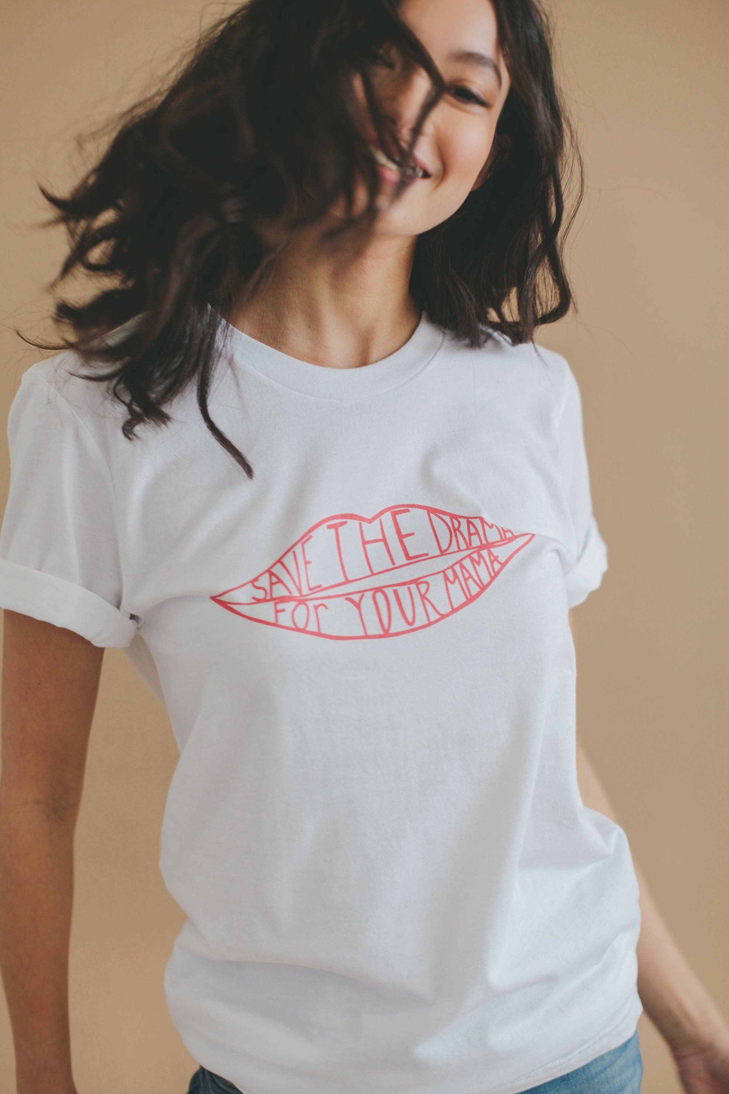 Joseph + Sue - Vente T-shirt sérigraphié – femme - T-Shirt Rétrowback Save the Drama3