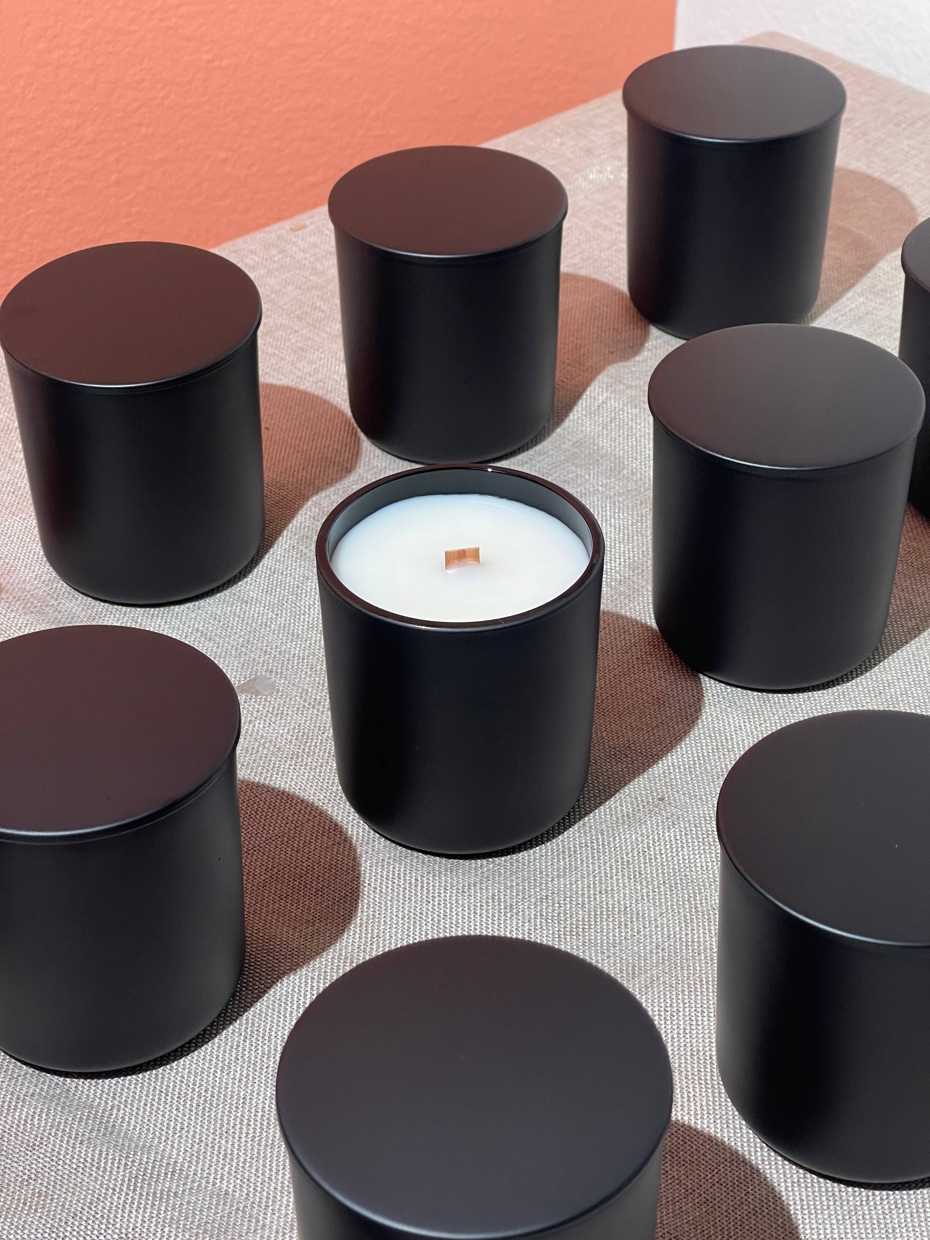 Mrs. Candlier - Wholesale Jar/Filled Candle - Coconut Candle with Wood Wick 8 & 13 oz | Custom label12