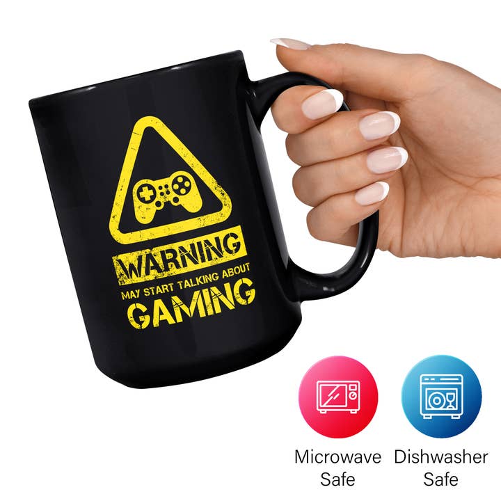 Mug Monster - Vente Tasse à café - Mug Gaming - Warning May Start Talking About Gaming12