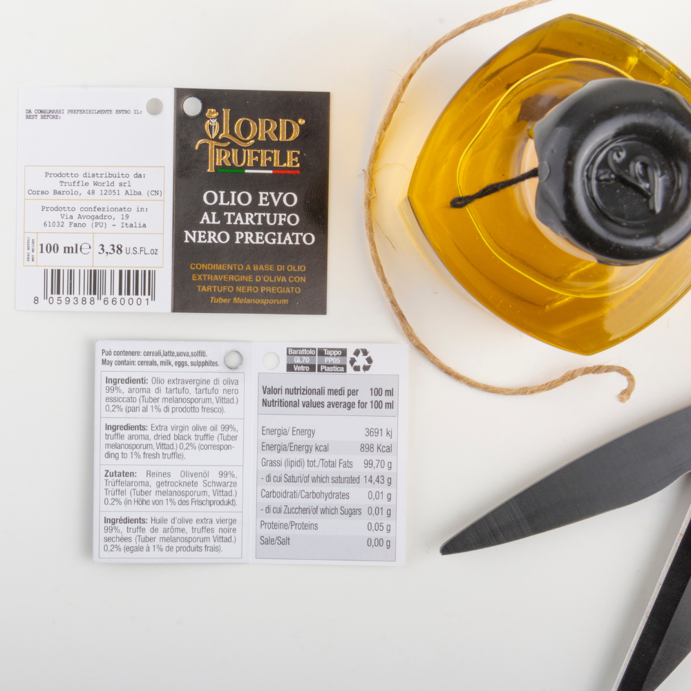 LORD TRUFFLE – Azeite por atacado – Azeite extra virgem 100 ml com trufa negra italiana3