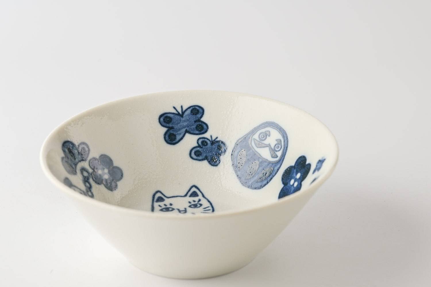 Yamani - Wholesale Bowl - Japanese Cats 13.5cm Bowl - Maneki-neko3