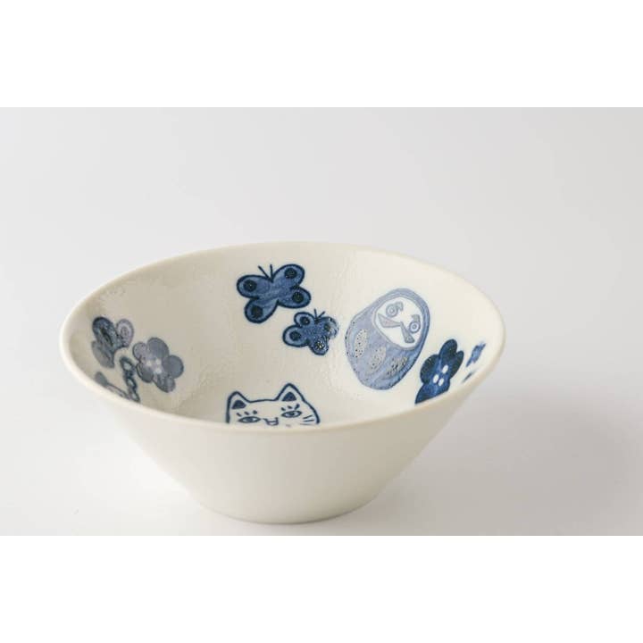 Yamani - Wholesale Bowl - Japanese Cats 13.5cm Bowl - Maneki-neko3