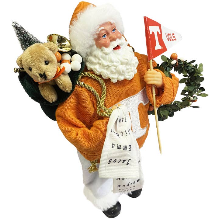 Santa’s Workshop Inc. - Wholesale Christmas Decoration - 12" Tennessee Proud Santa1