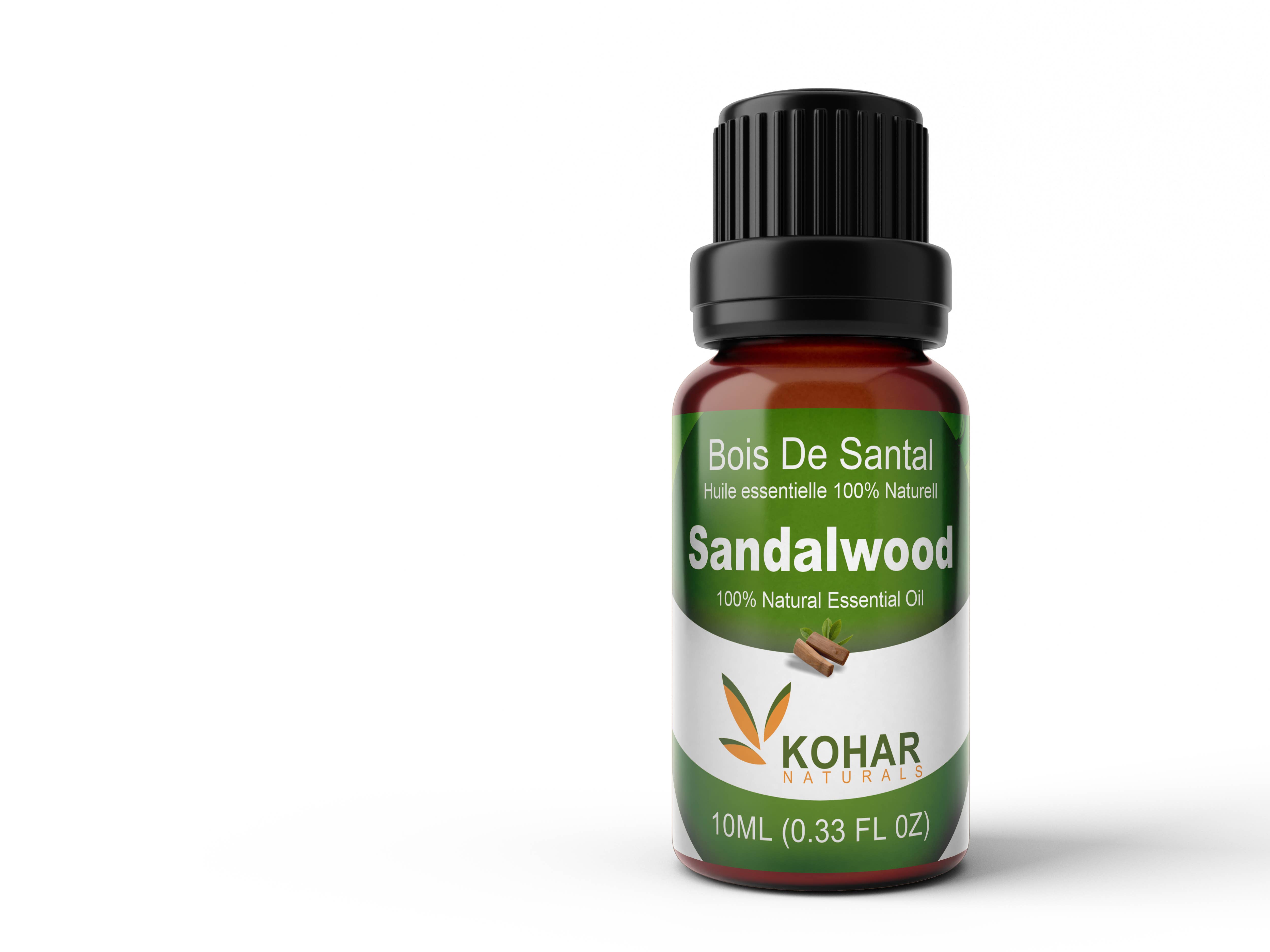KOHAR NATURALS - Vendita all'ingrosso Olio essenziale - Olio essenziale puro di sandalo indiano, 10 ml