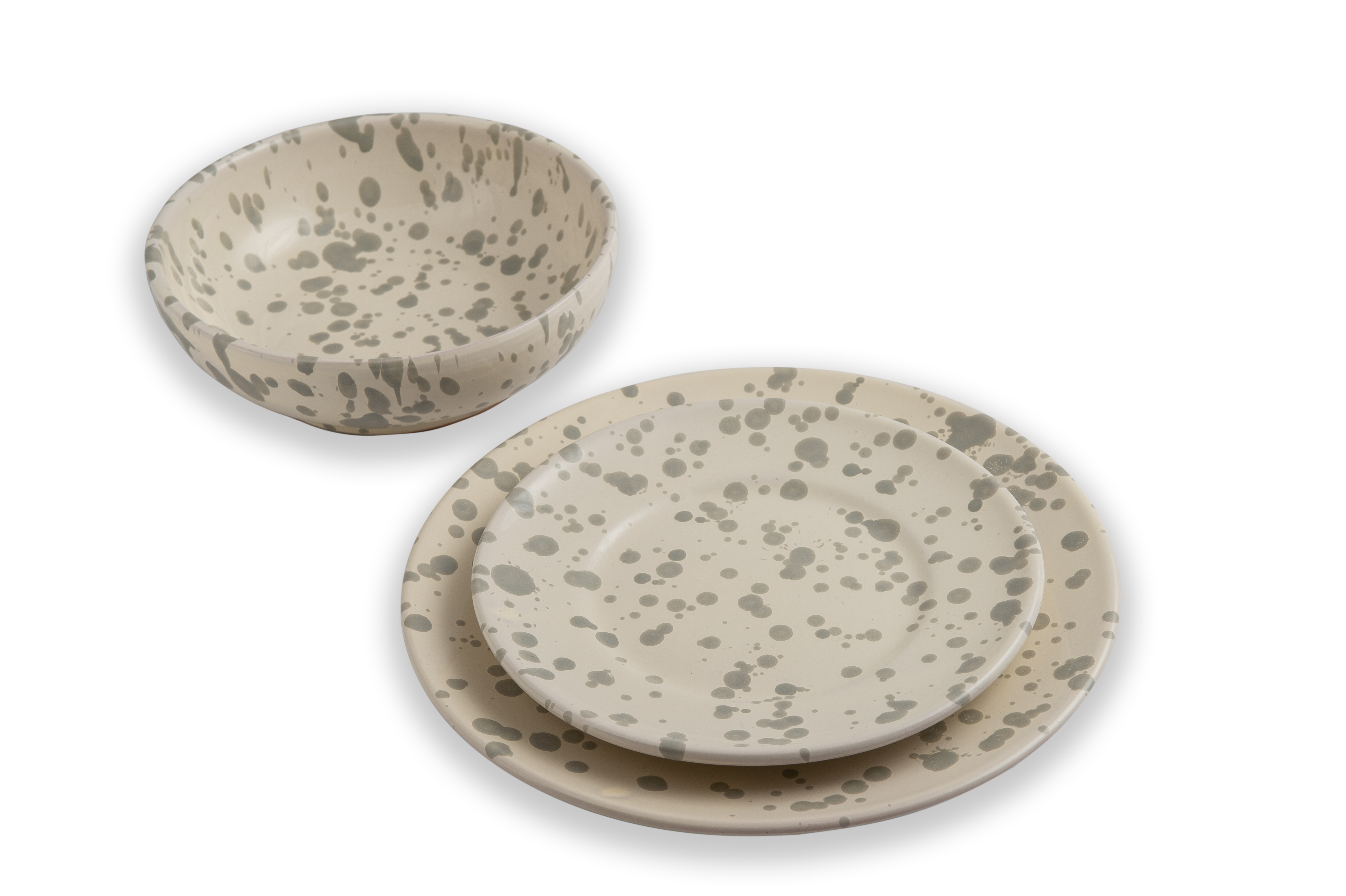 LOLIVA - Vente Assiette de service - Assiette Fruits diam. 19 cm - Ligne Schizzato10