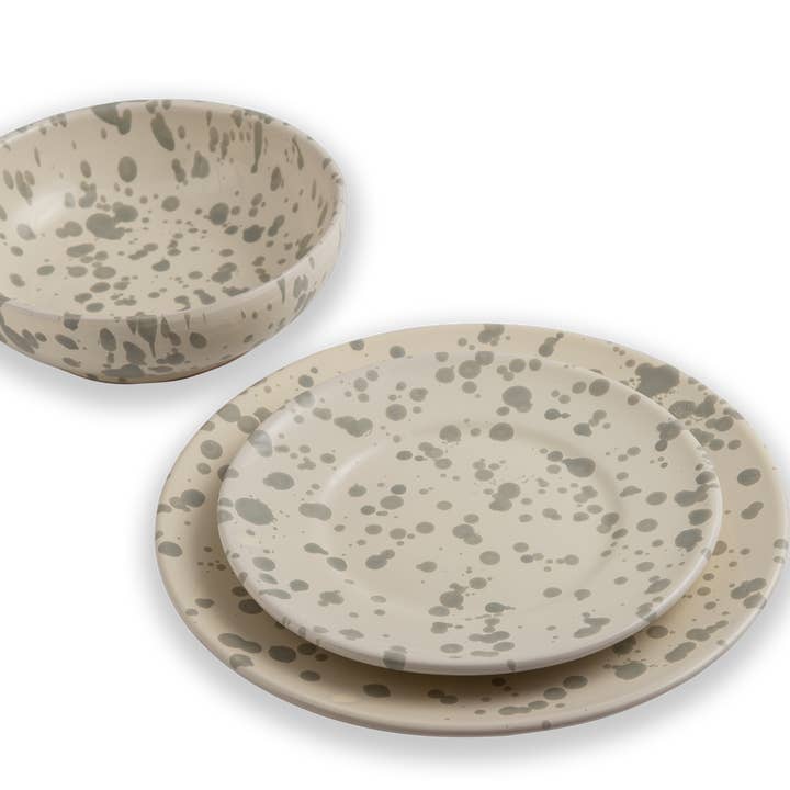 LOLIVA - Vente Assiette de service - Assiette Fruits diam. 19 cm - Ligne Schizzato8