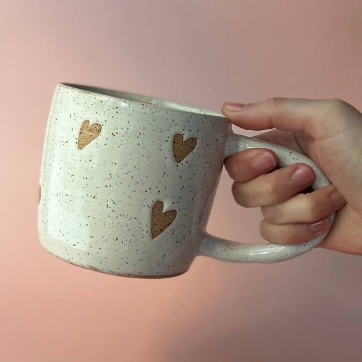 Sarah Mennell Ceramics - Wholesale Coffee Mug - Handmade Ceramic Mug – Heart