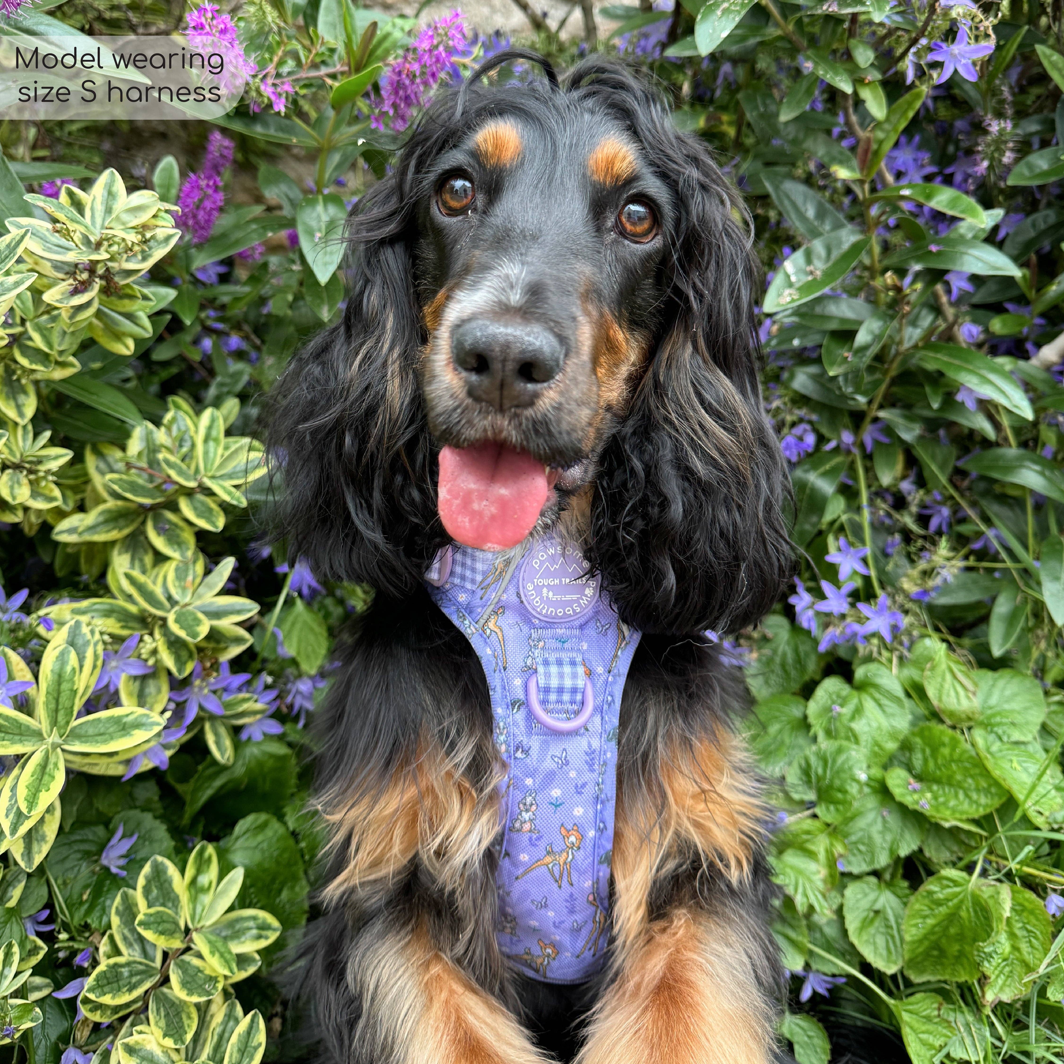 Pawsome Paws - Wholesale Pet Harness - Dog - Disney© Tough Trails™ Harness - Bambi + Friends Lilac9
