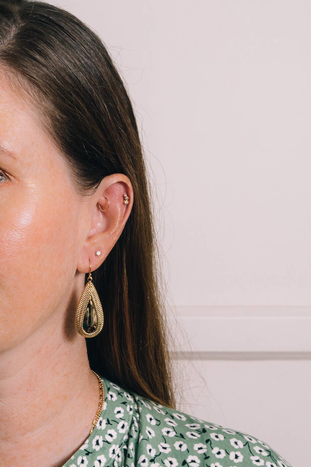 Janna Conner - Wholesale Dangle Earrings - Gervais Teardrop Earrings | 18k Gold Plating | Brass3