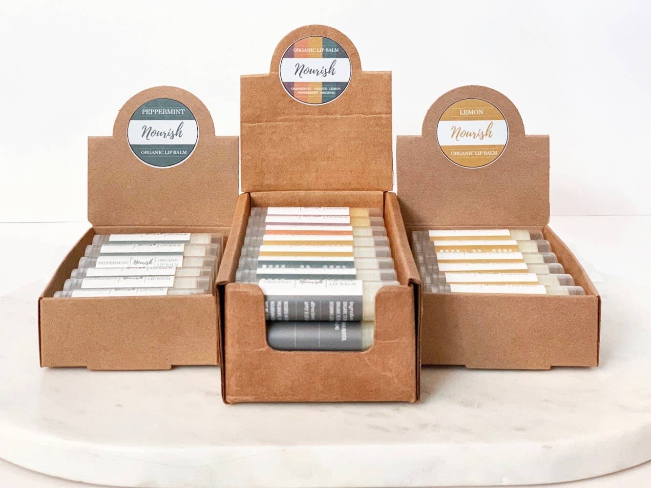 Nourish Natural Products - Wholesale Lip Balm - Organic Lip Balm in 8 delightfully smooth flavors3