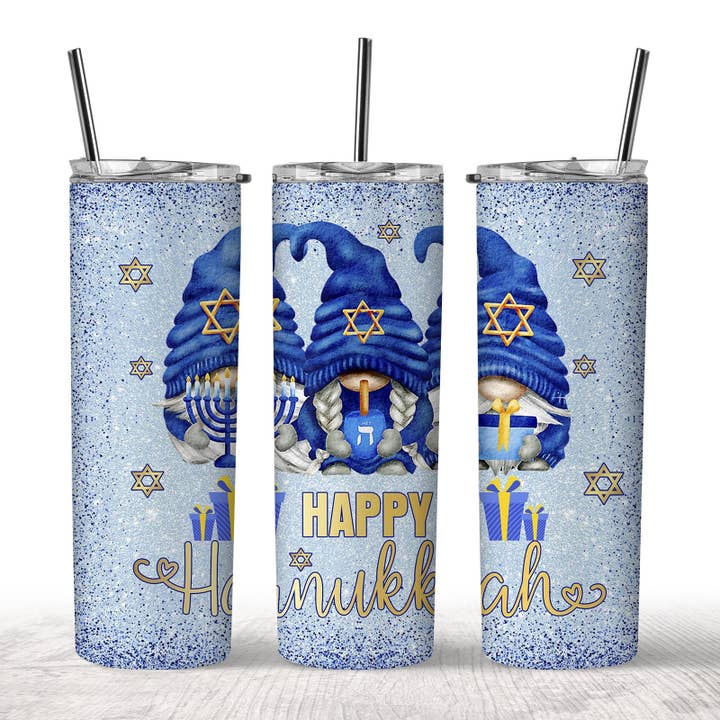 Hanukkah Gnome Tumbler for engroshandel hos Imprintsink