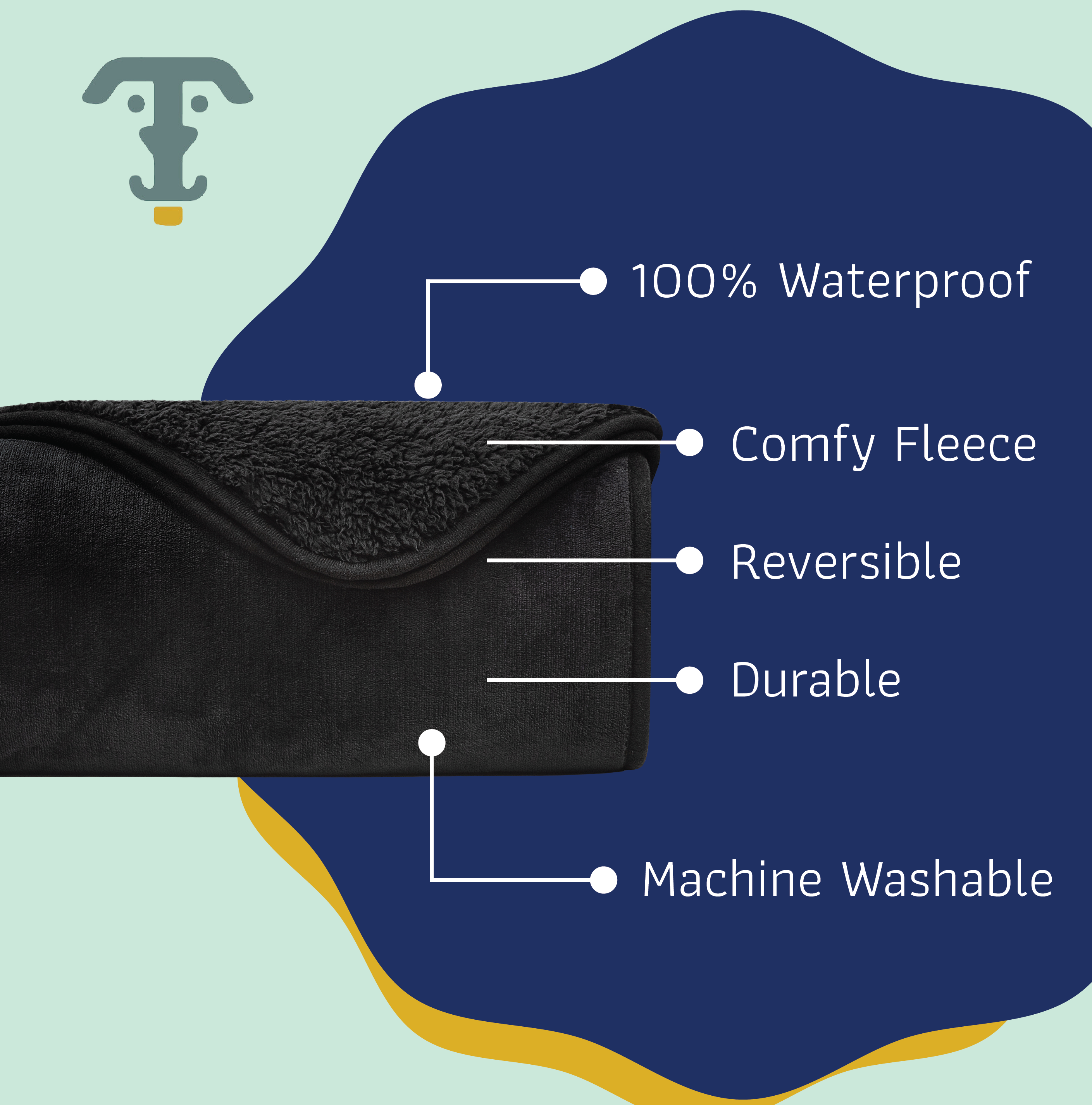 Katziela - Wholesale Pet Blanket - Cat/Dog - Premium Waterproof Sherpa Soft Throw Blanket's For Dog & Cat38