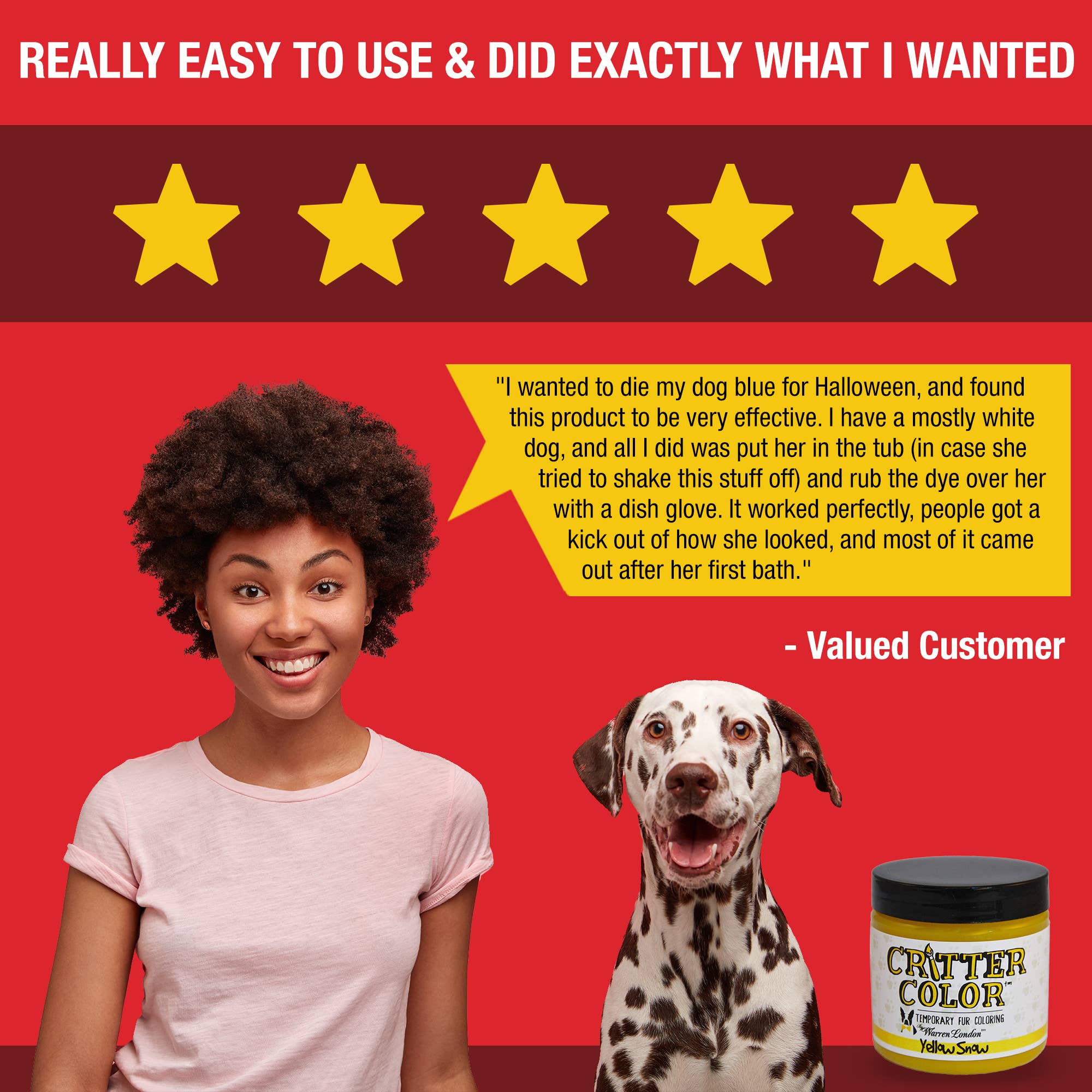 Warren London Dog Products - Wholesale Pet Grooming Aid - Dog - Critter Color - Temporary Fur Coloring - 7 Color Options11