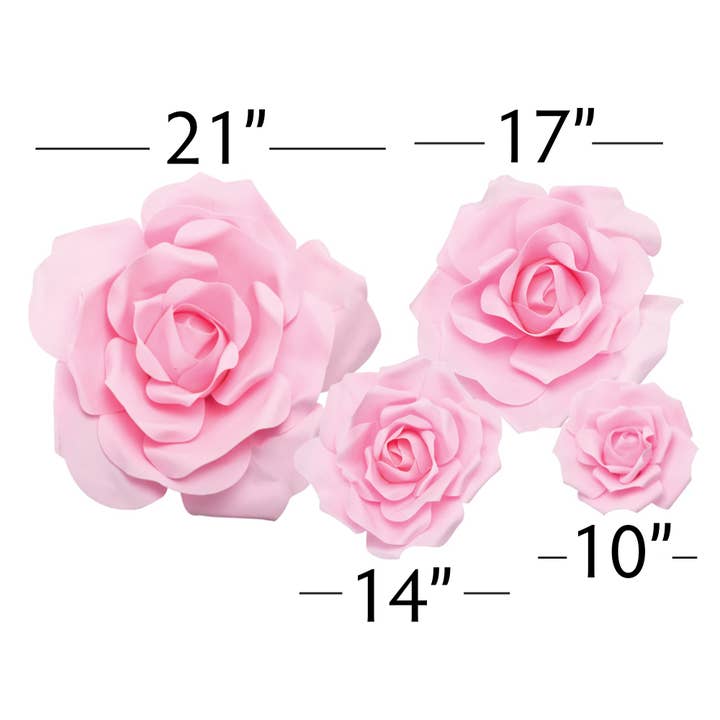 Pink Jumbo Foam Flower Set-Pink for wholesale on Faire