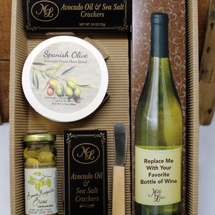 Northwoods Food and Gift Enterprises - Wholesale Gift Bag Set/Pack - ML7012 From The Cellar Spanish Olive Spread Gift0