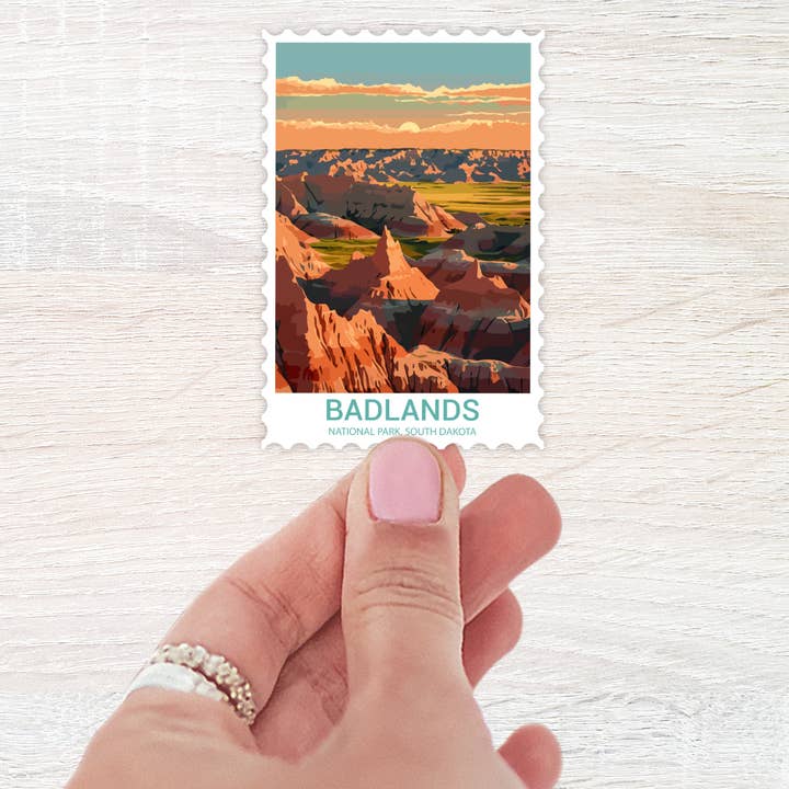 Badlands National Parks Sticker for wholesale by The Daydreamer Designz