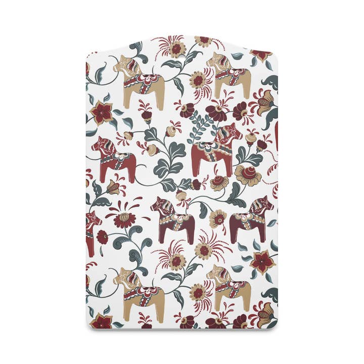 Leksand Wine Red/Beige/Turquoise Serving Board for wholesale by Arvidssons Textil