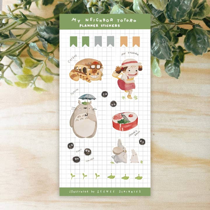 Seenee Scribbles - Wholesale Sticker - My Neighbor Totoro Sticker Sheet