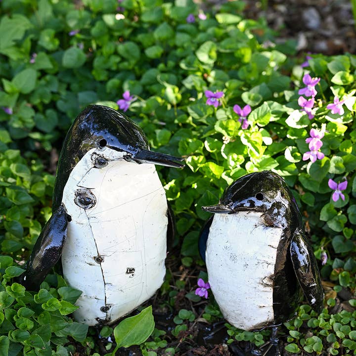Swahili | AFRICAN MODERN - Wholesale Sculpture - Penguin Recycled Metal Sculptures