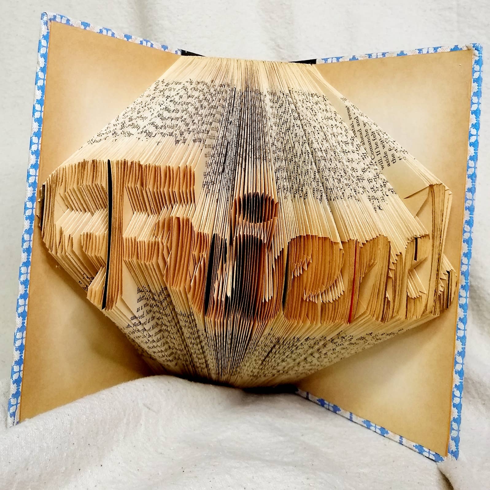 Tall Hill Upcycled - Wholesale Sculpture - Folded Book Art Sculpture8