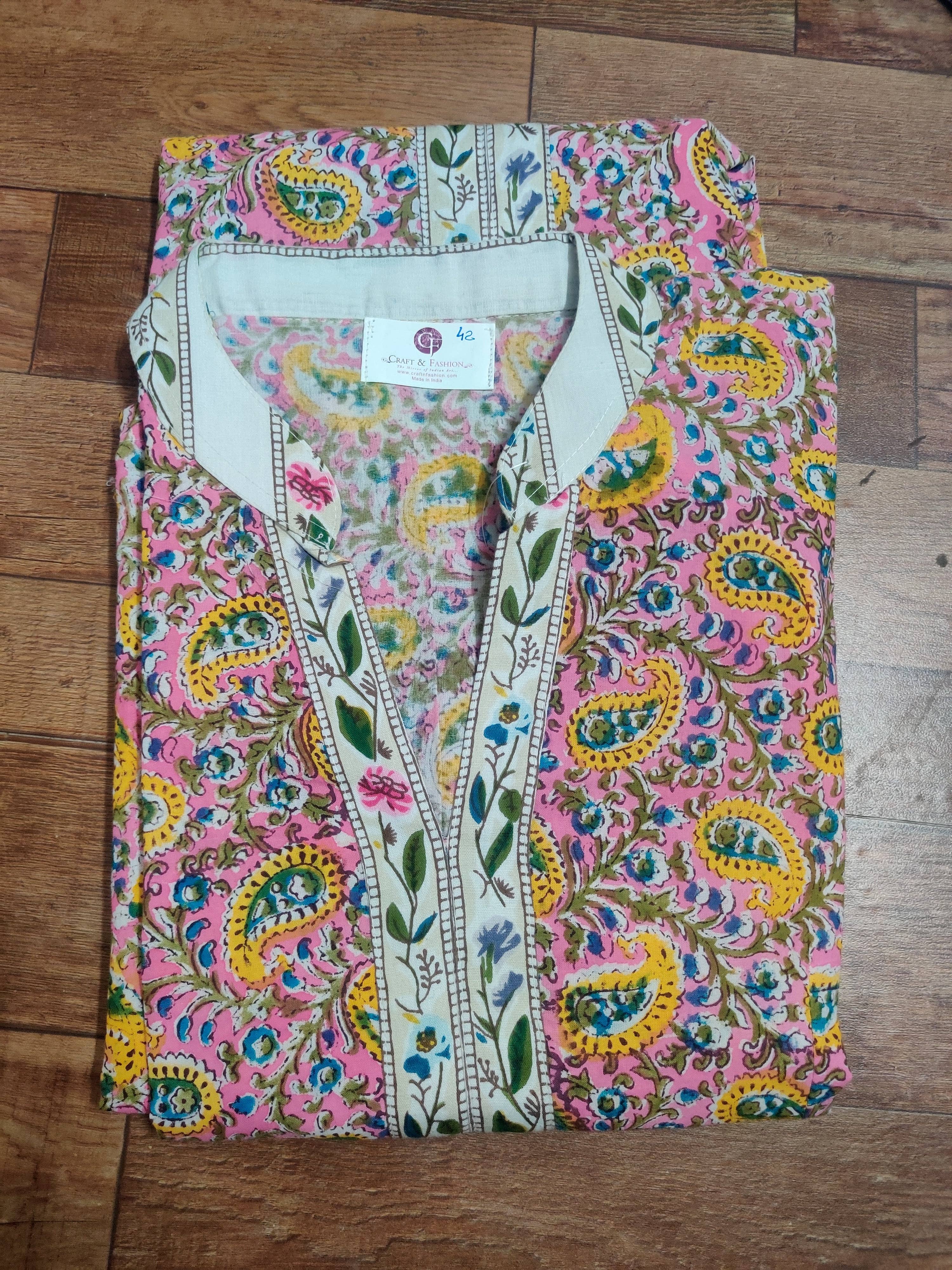 Meghcraft – wholesale Tunika - Dam – Kvinnors indiska bomullsklänning kurta tunika kvinnor-kurti topp3