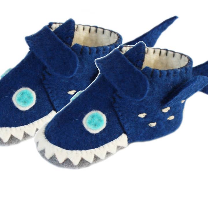 Silk Road Bazaar – wholesale Booties – Baby – Shark Zooties (1-2YR)