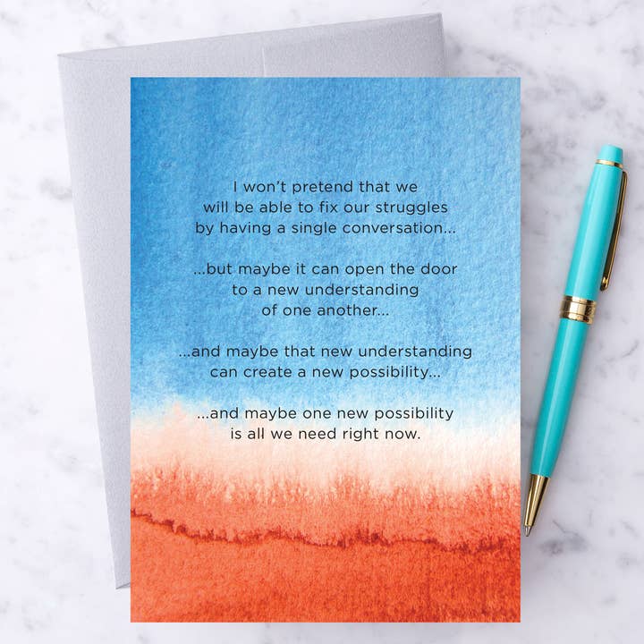 SP07 - “New Possibility" Greeting Card for wholesale by Design With Heart