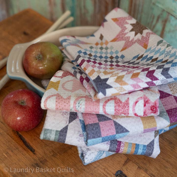 Laundry Basket Quilts - Wholesale Tea Towel - Kitchen Towel - Virginia Star Mini