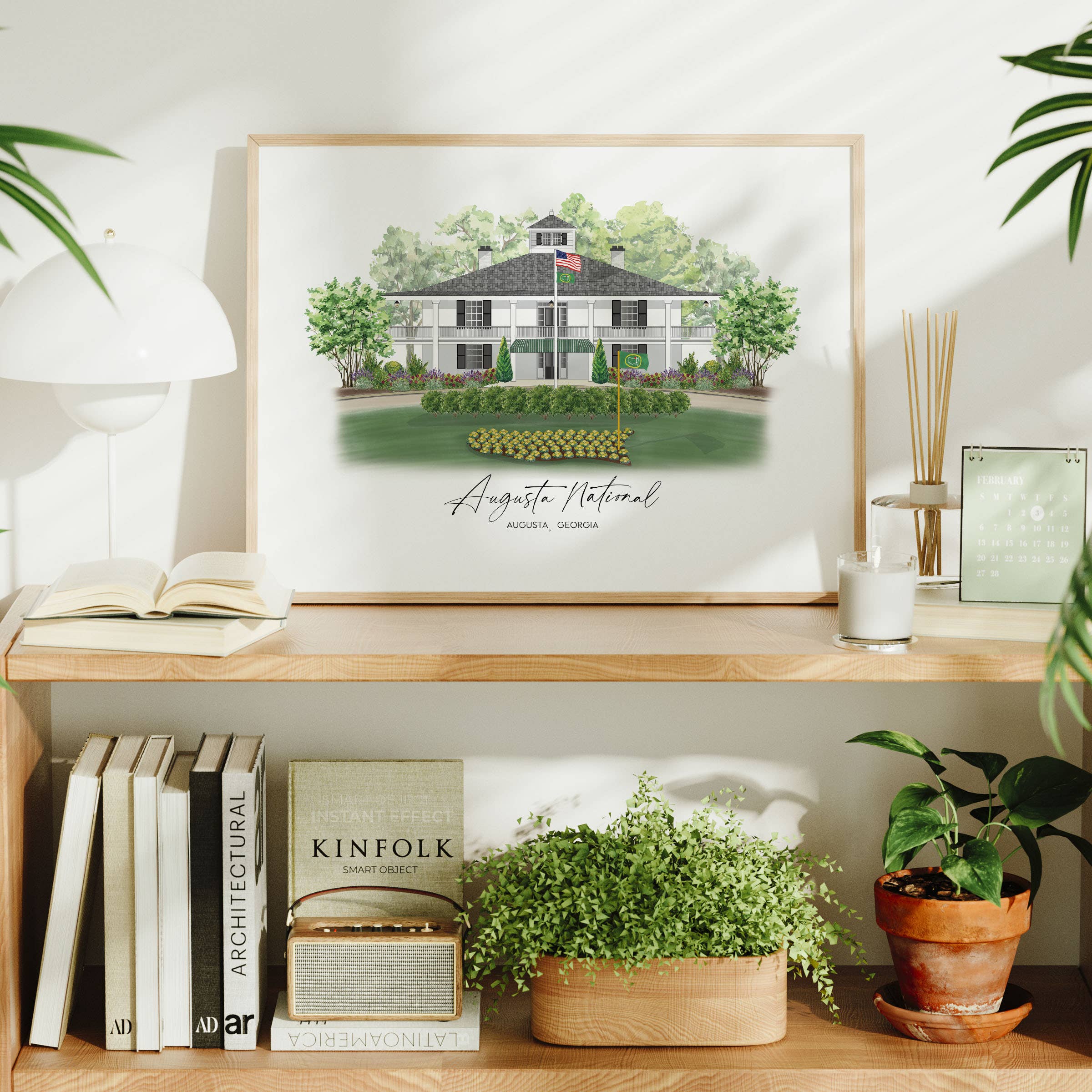 Fox Burrow Designs – Engroshandel Kunsttryk – Golfklub Samling - Augusta National2