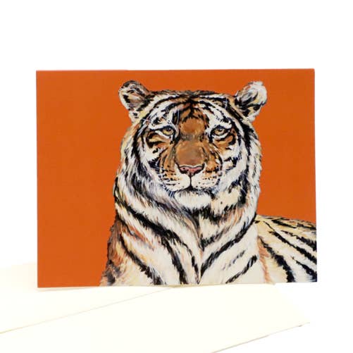 Mads Studio & Co. - Wholesale Stationery/Notecard Set - Orange Tiger Folded Notecards0