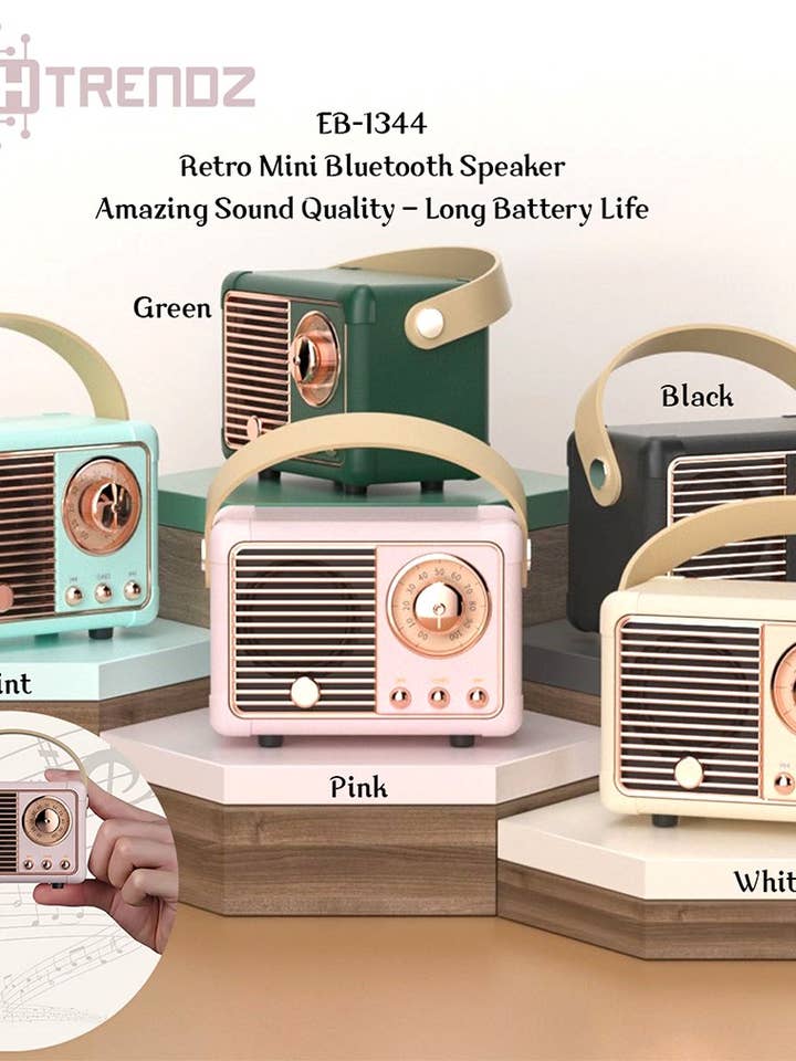 Vintage Bluetooth Speaker and other Purchase Wholesale tech suits. Free Returns & Net 60 Terms on Faire trending on Faire.