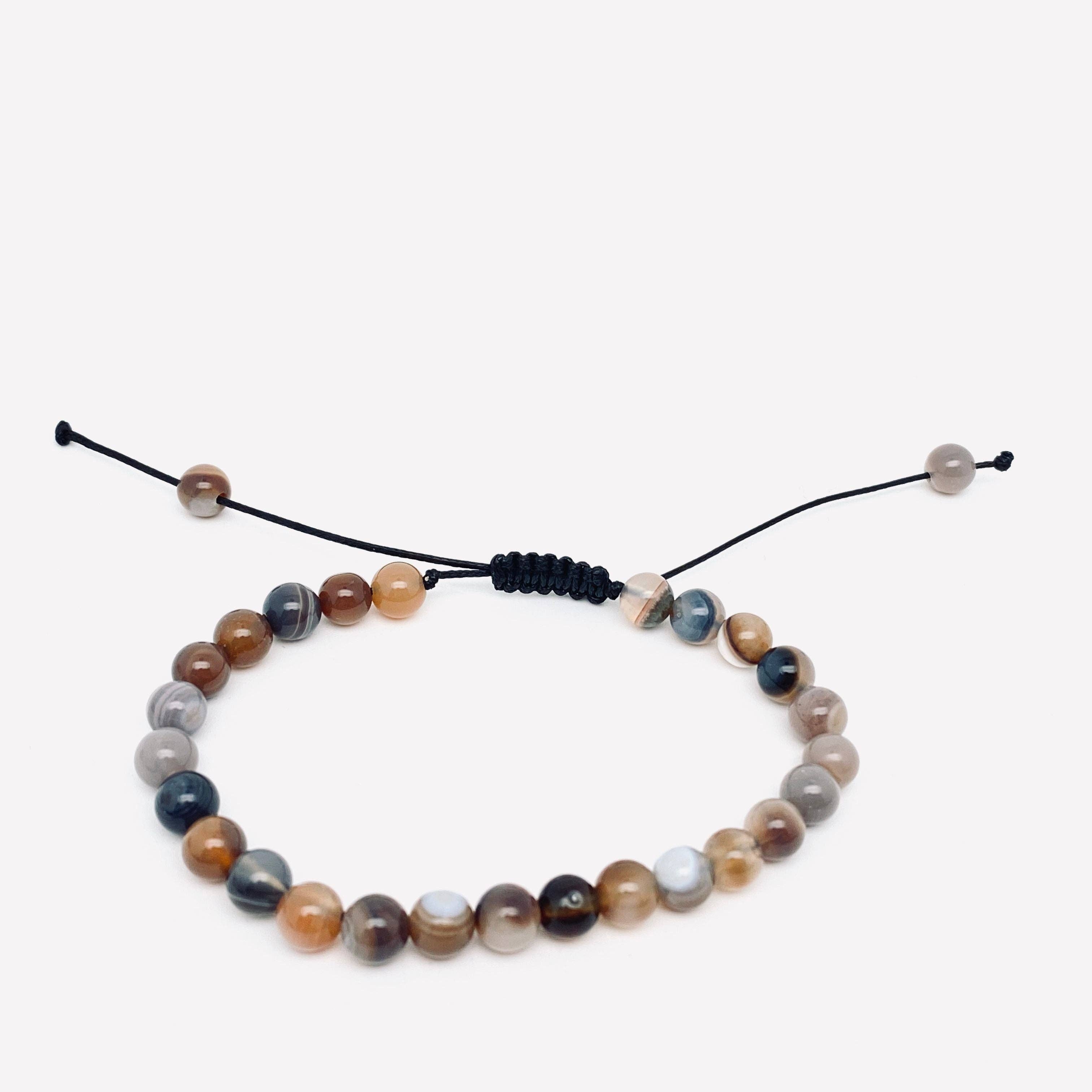 Mio Queena – wholesale Beaded bracelet – 6mm Natural Stone Hand Woven Stretch Bracelets38