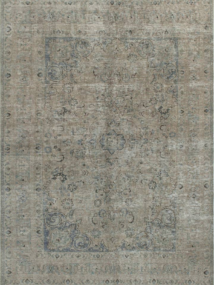 Semi Antique Vickie Lt. Brown/Grey Rug, 6'6" x 9'2" for wholesale by Noori Rug