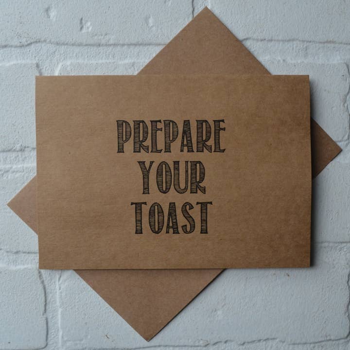 Prepare your toast bridesmaid proposal card | wedding party for wholesale by This & That Creations, INC.