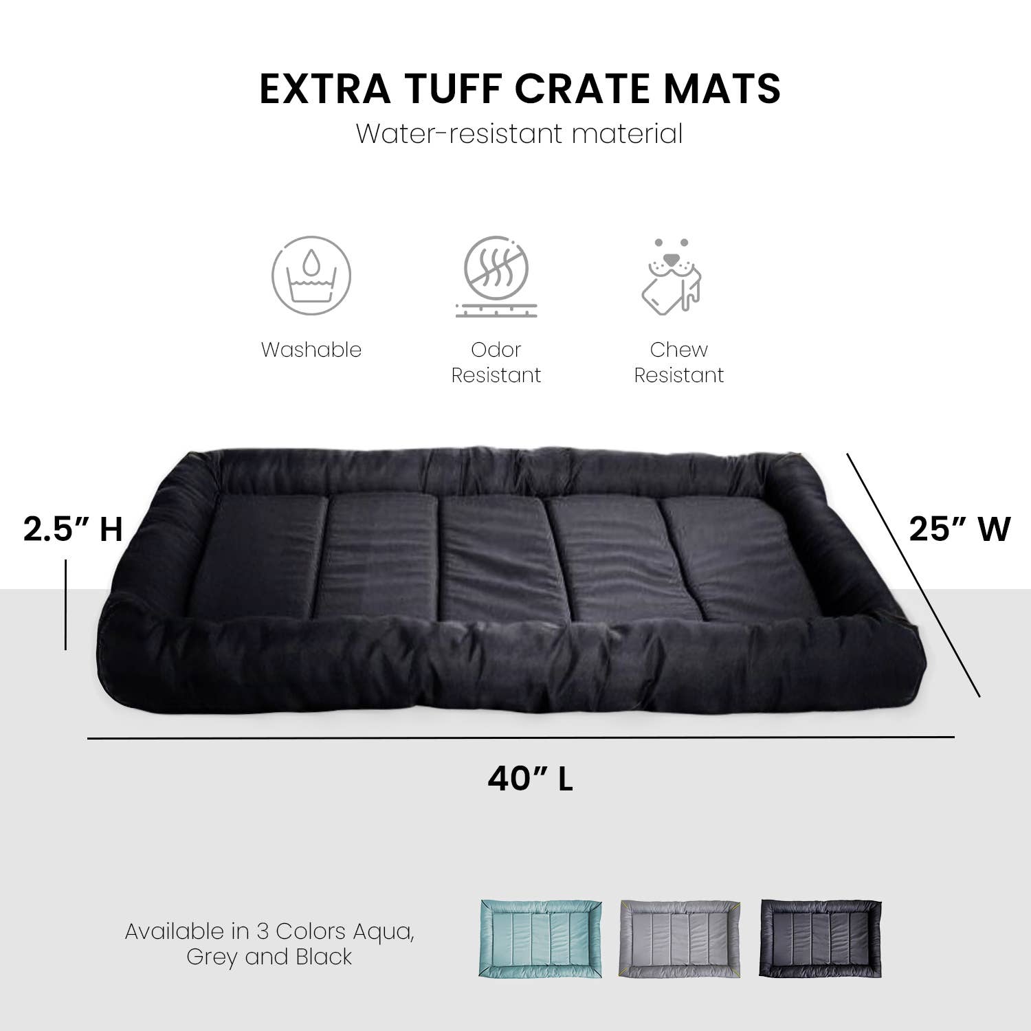 Precious Tails - Wholesale Pet Bed - Dog - Precious Tails Xtra Tuff Crate Mat29