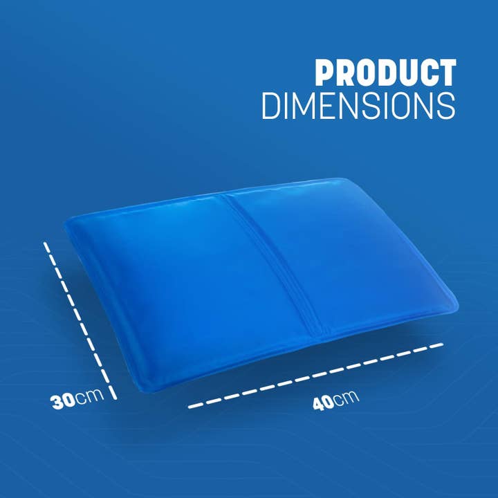My Wholesale Warehouse – Großhandel Kopfkissen – Generise Kühlgel-Kissen - 40 cm x 30 cm - Blau