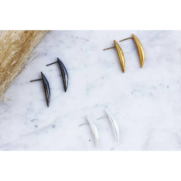Eni Jewellery – wholesale Hängande örhängen – fjäder Silver örhängen