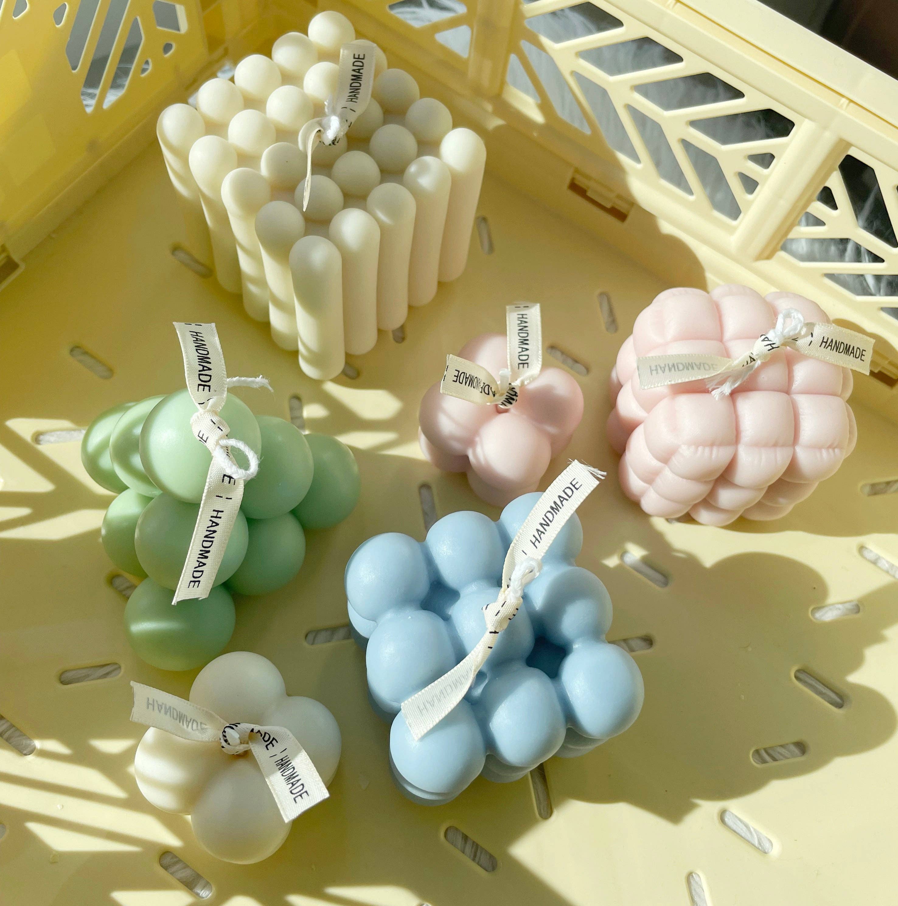 LA AROMA CANDLE CO. - Wholesale Pillar Candle - Decorative Bubble Cube Candles1