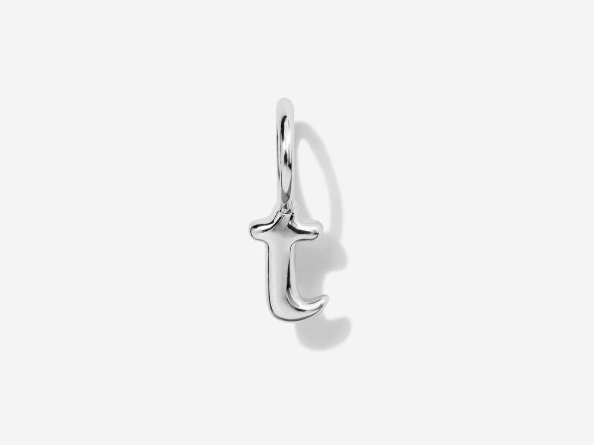 Little Sky Stone - Wholesale Individual Charm/Pendant - Lowercase Initial Letter Silver Charm19