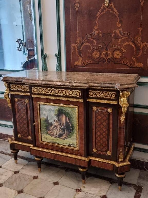 Unique 18th Century's Louis XV Style commode Marble top for wholesale by MALuxury Furniture