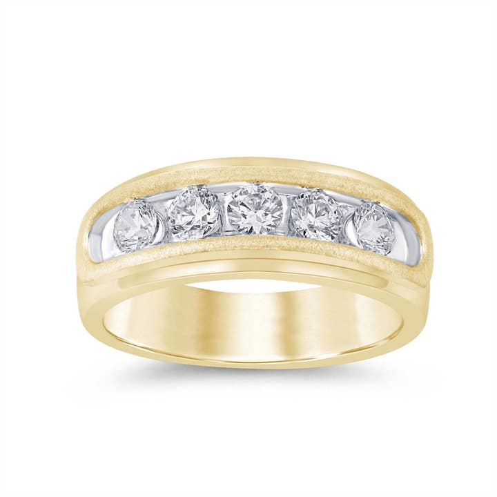 Zertifizierter 1,00 CTW Labor-Diamant Herrenring 14K Gold #3 für den Großhandel von White Rock