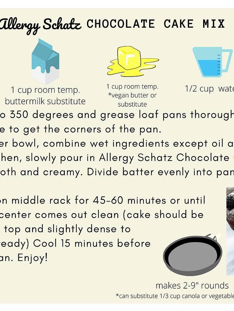 Allergy Schatz - Wholesale Cake Mix - Gluten-Free Vegan Chocolate Cake Mix5