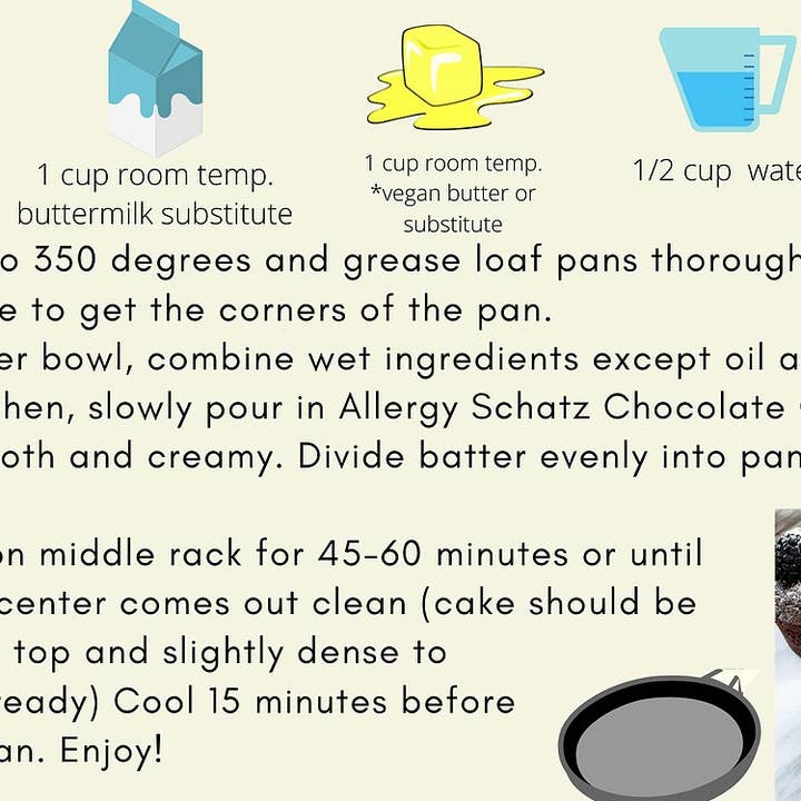 Allergy Schatz - Wholesale Cake Mix - Gluten-Free Vegan Chocolate Cake Mix5