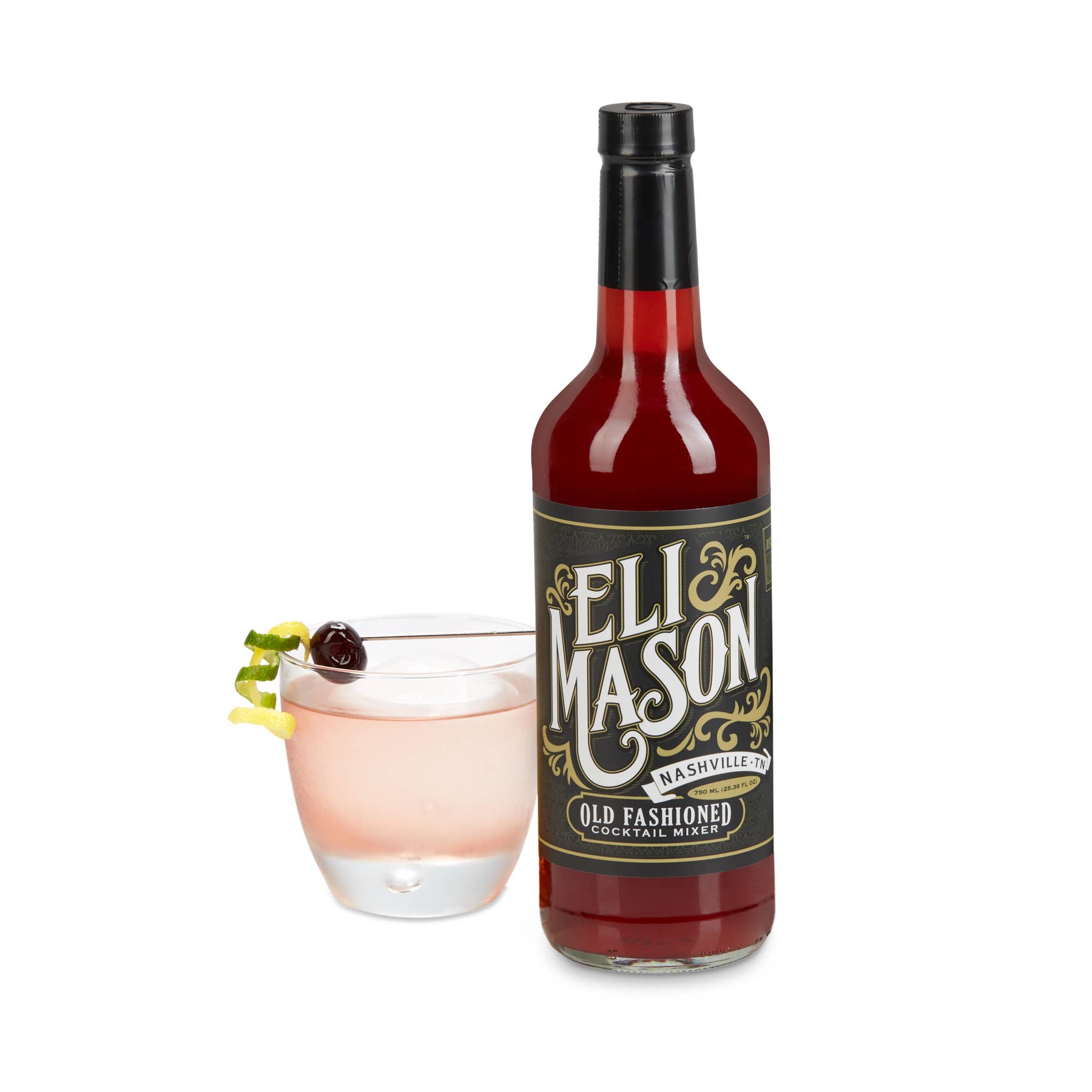 Eli Mason - Wholesale Cocktail Mix/Syrup - Old Fashioned Cocktail Mixer (750ml Bottle)4