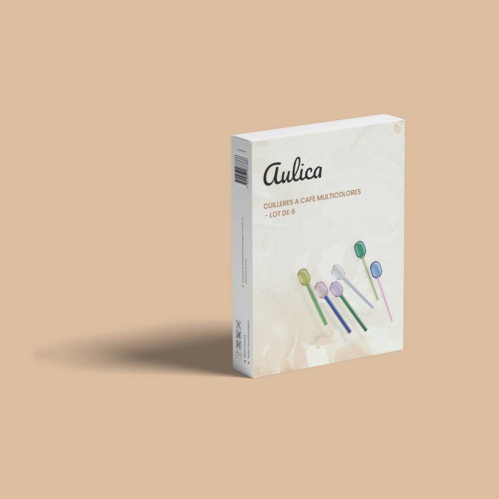 AULICA - Wholesale Table Spoon (Cutlery) - Multicolored teaspoons - set of 64