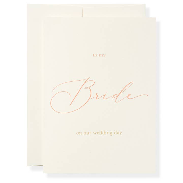 To My Bride Greeting Card for wholesale by Karen Adams Designs
