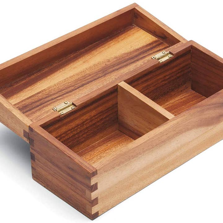 Fox Run Brands - Wholesale Recipe Box - Ironwood Gourmet Double Recipe Box, 4.5" x 11.5" x 4.75"2