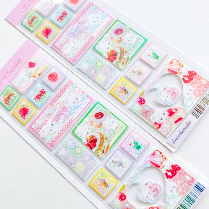 Honey's Dessert Café Deko-Aufkleberbogen für den Großhandel von Borah Studio